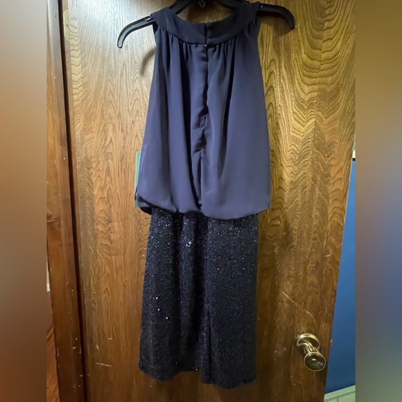 JC Penney dress, never worn. Navy blue - Picture 4 of 4
